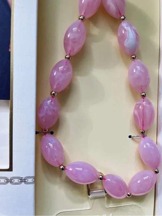 Artikl Pink Beaded Universal Wristlet Phone Strap New! - Picture 2 of 6